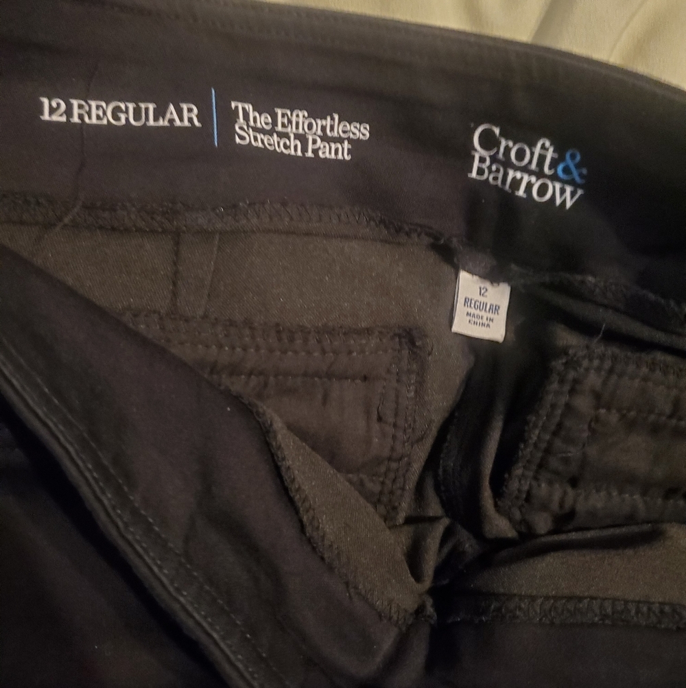 Size 12 Effortless Stretch Pants By Croft & Barrow - Picture 6 of 13